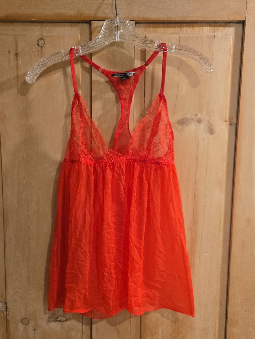 Victoria's Secret Red Lace Nightgown Lingerie